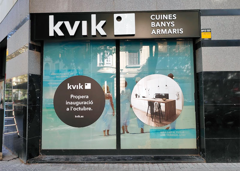 rotulo con iluminación en Barcelona