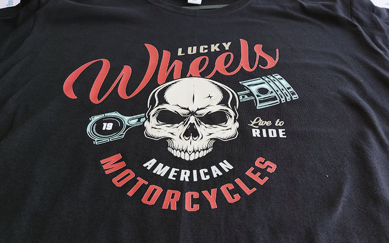 camiseta personalizada para eventos moteros