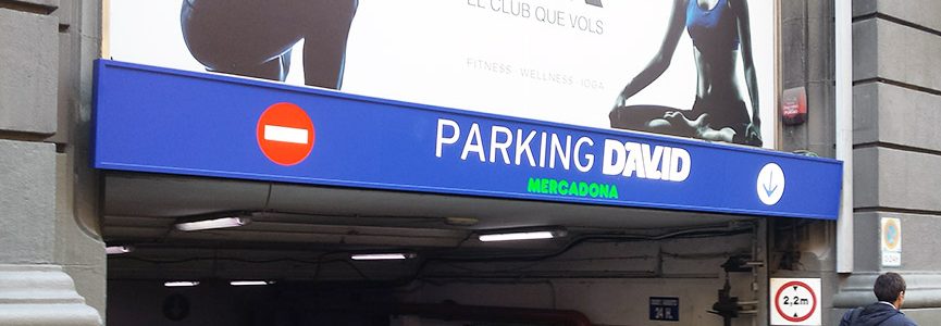 rótulo para parking en Brcelona