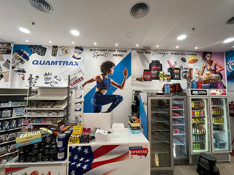 vinilos para tiendas de deporte