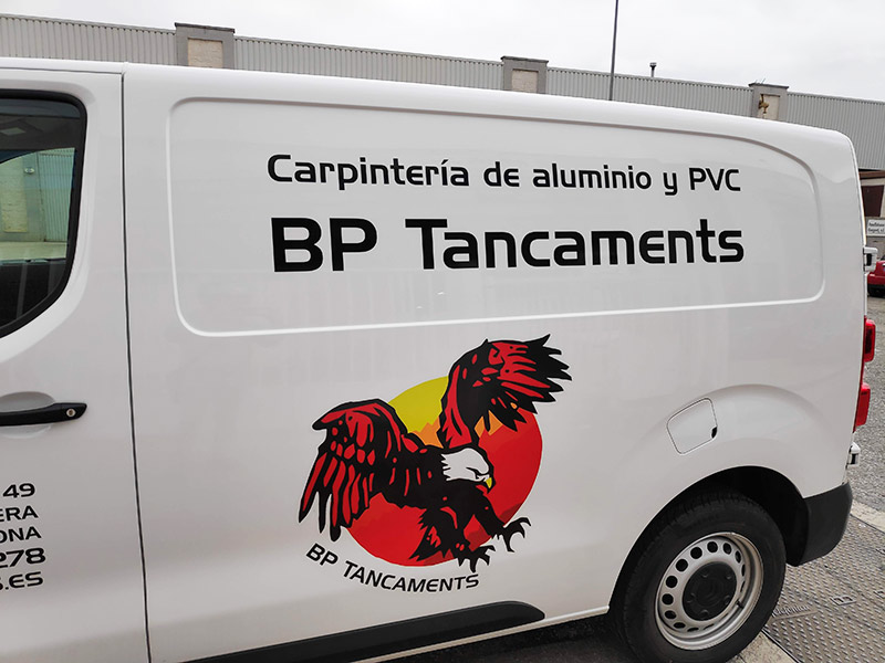 rotulación de caja furgoneta Citroen Jumpy