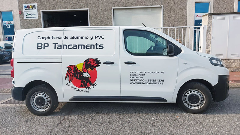 rotulación de furgoneta citroen Jumpy en Piera