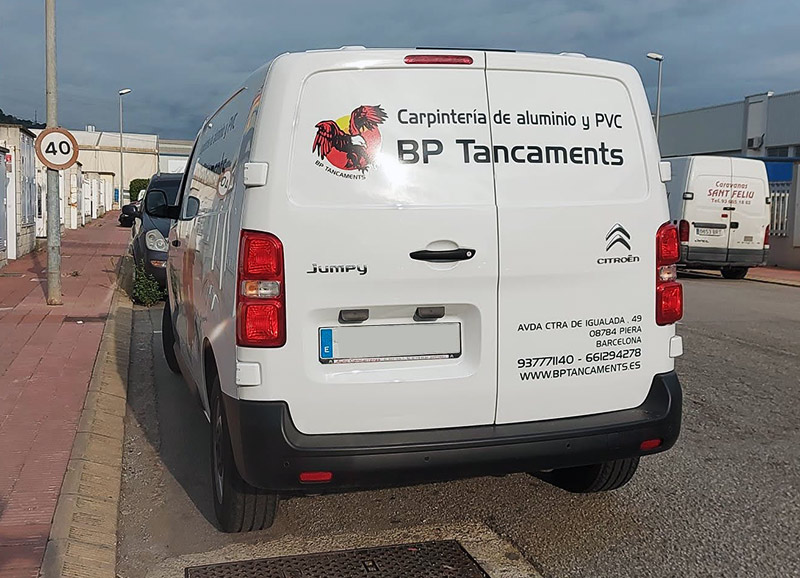 rotulación trasera de furgoneta Citroen Jumpy