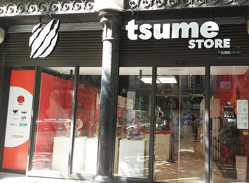 instalación de rótulo en Barcelona en centro histórico