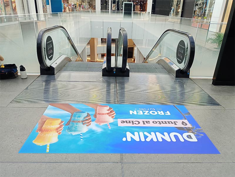 instalación de vinilo en centros comerciales