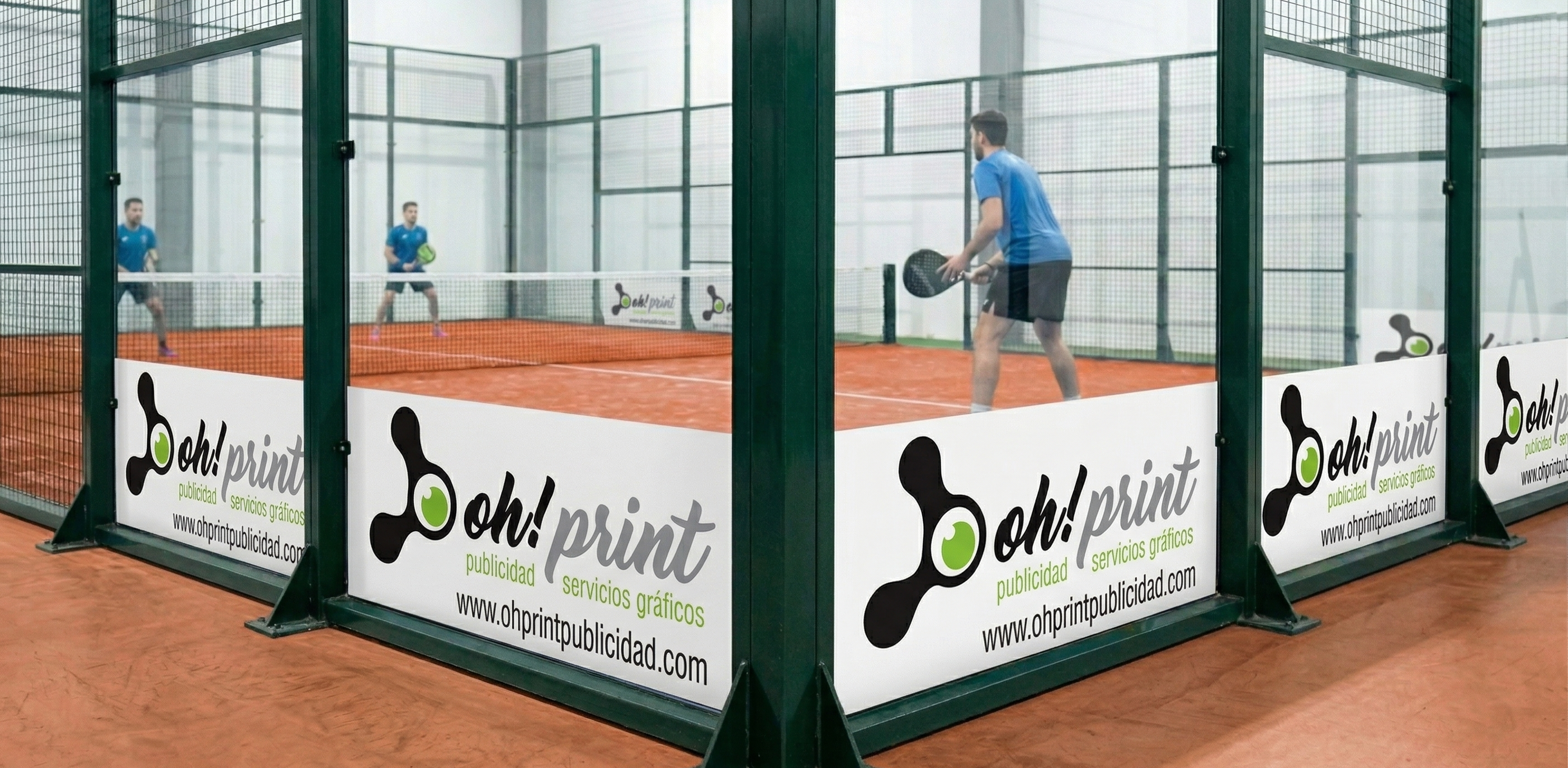 vinilos publicitarios pista pàdel