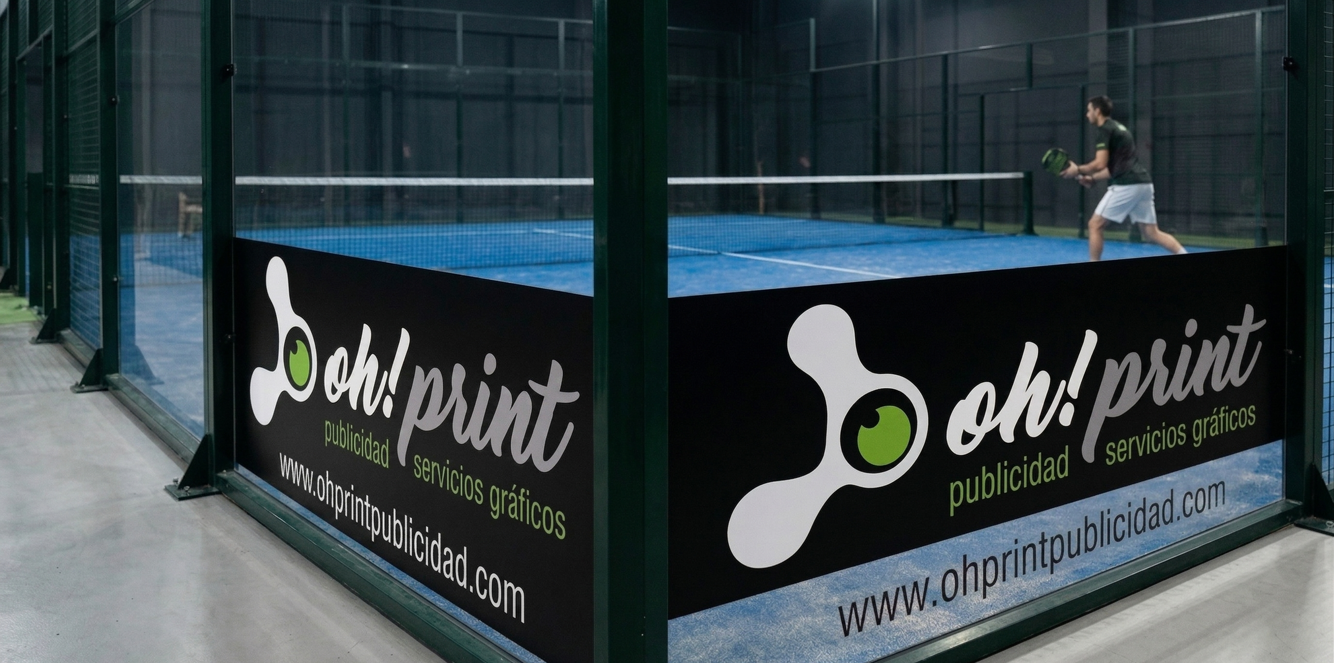Vinilos de publicidad para pista de padel